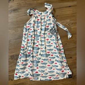 Blue and White Kids Dress